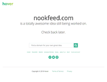 Tablet Screenshot of nookfeed.com